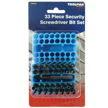 Security Bit Set 33-Piece Toolpak 